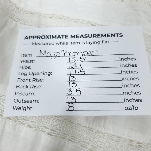 Maje Womens Romper EUR 38 Spaghetti Strap White Sleeveless Lace Trim One Piece - Picture 11 of 12